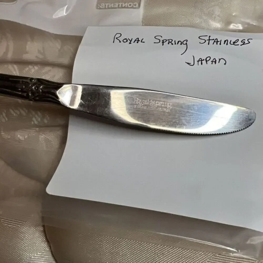 Vintage Royal Spring Stainless Flatware Japan 1‎ Knife